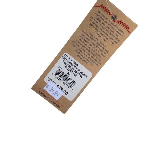 BRAND New True Religion Short Sleeve Football Sleeve Graphic T Shirt Medium - Picture 3 of 4